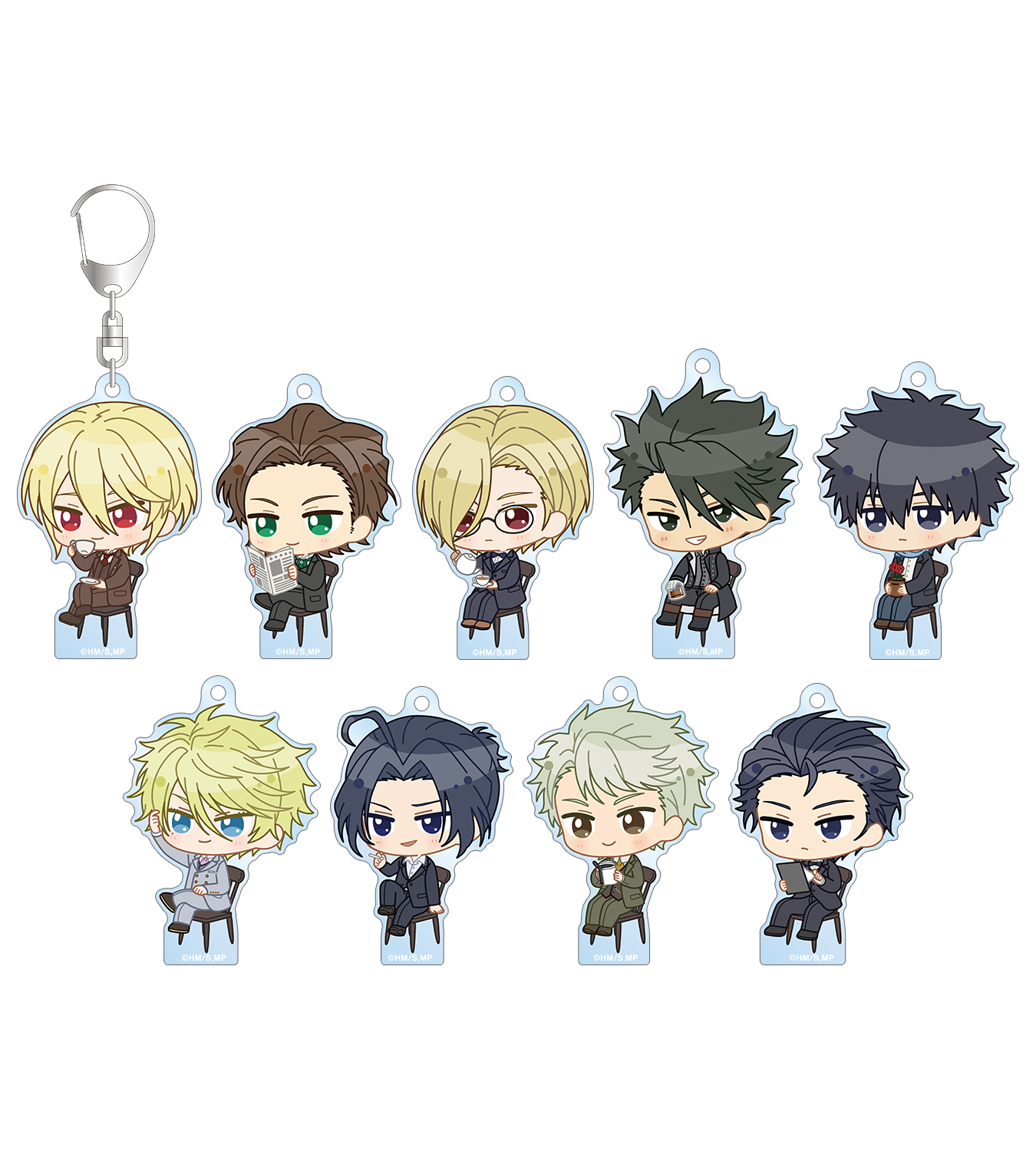 トレーディング ちびキャラ モーニングルーティーンver. アクリルキーホルダー