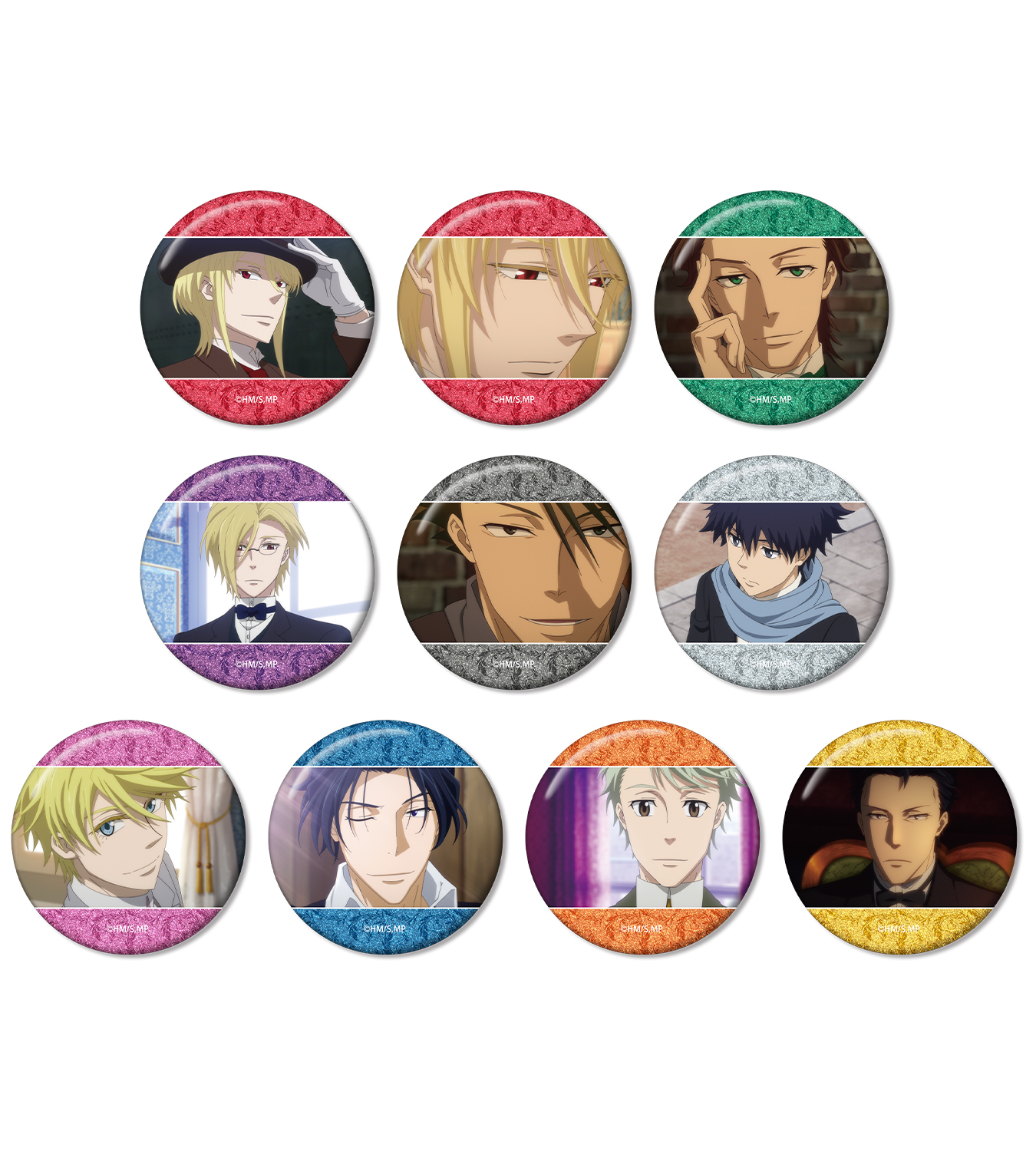 トレーディング場面写グリッター缶バッジ